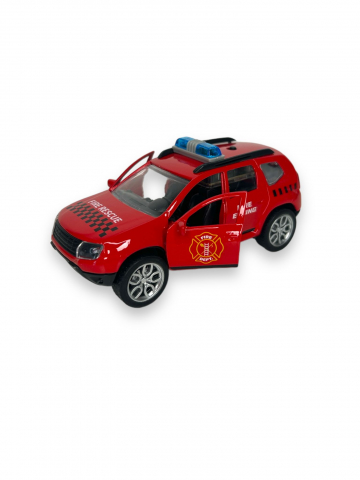 Toate Produsele - Macheta Dacia Duster de Pompieri, Metal, 1:38, cu Lumini si Sunete, cu Functie Pull-Back, cu Functie de Deschidere a Usilor, iStan®