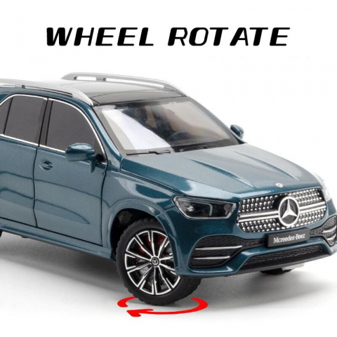 Macheta GLE350, Fum pe Baza de Apa, din Metal, cu Lumini si Sunete realistice de Motor si Alarma, cu Functie Pull-Back, cu Functie de Deschidere a Usilor - Alb [5]