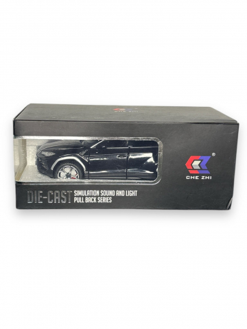 Macheta Lamborghini Urus, Fum pe Baza de Apa, din Metal, cu Lumini si Sunete realistice de Motor si Alarma, cu Functie Pull-Back, cu Functie de Deschidere a Usilor - Negru [5]