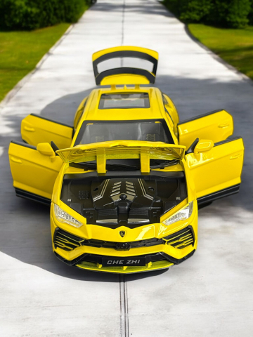 Macheta Lamborghini Urus, Fum pe Baza de Apa, din Metal, cu Lumini si Sunete realistice de Motor si Alarma, cu Functie Pull-Back, cu Functie de Deschidere a Usilor [2]