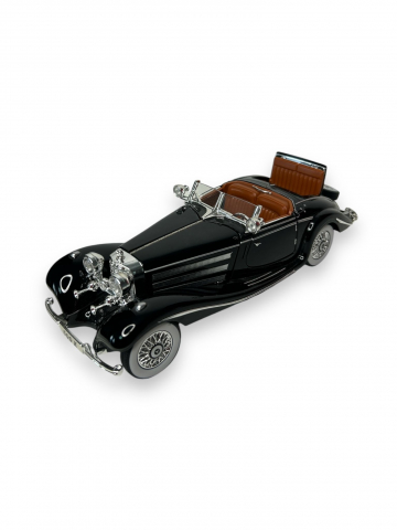 Macheta Mercedes-Benz 500 K  Specialroadster 1936, Fum pe Baza de Apa, Sunete de Motor si Lumini, Functii de Deschidere Usi si Pull-Back, Negru, 1:24 [2]