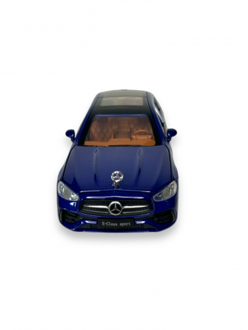 Macheta Mercedes-Benz E Class Sport, Sunete de Motor si Lumini, Functii de Deschidere Usi si Pull-Back, Albastru, 15 cm [1]