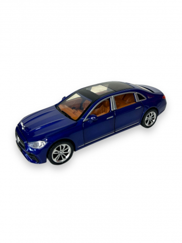 Macheta Mercedes-Benz E Class Sport, Sunete de Motor si Lumini, Functii de Deschidere Usi si Pull-Back, Albastru, 15 cm [2]