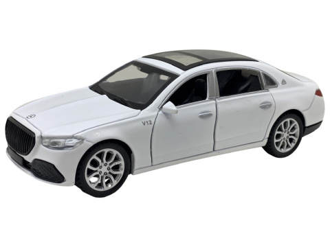 Toate Produsele - Macheta Mercedes-Maybach, Metal, Sunete de Motor si Lumini, Functii de Deschidere Usi si Pull-Back,15 cm, Alb
