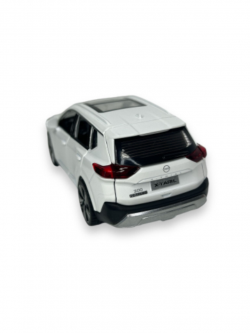 Macheta Nissan X Trail, Metal, Sunete de Motor si Lumini, Functii de Deschidere Usi si Pull-Back, 15 cm - Alb [3]