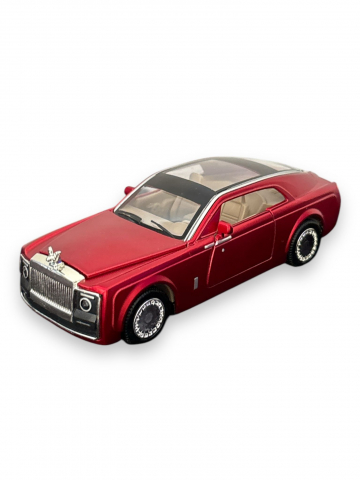 Macheta Rolls Royce Phantom, Metal, Sunete de Motor si Lumini, Functii de Deschidere Usi si Pull-Back, 15 cm - Rosu [0]
