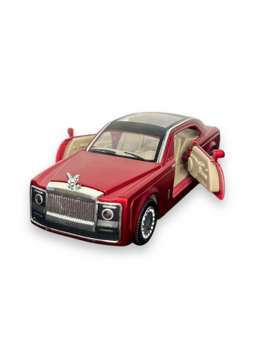 Macheta Rolls Royce Phantom, Metal, Sunete de Motor si Lumini, Functii de Deschidere Usi si Pull-Back, 15 cm - Rosu [1]
