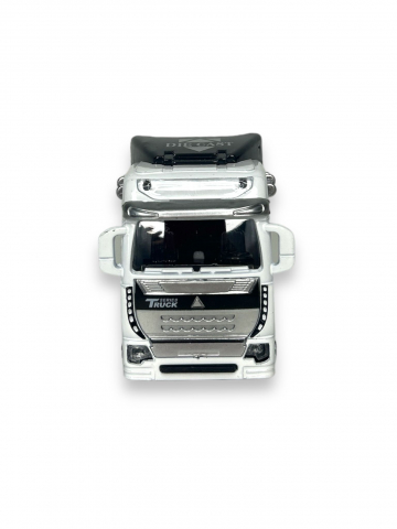 Macheta Tir ”Truck King”, Metal, 12 cm - Alb [3]