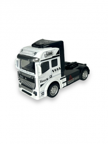 Macheta Tir ”Truck King”, Metal, 12 cm - Alb [0]