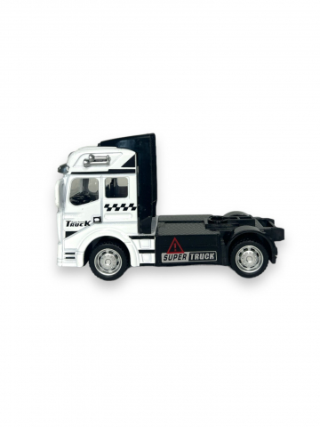 Macheta Tir ”Truck King”, Metal, 12 cm - Alb [1]