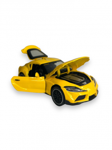 Macheta Toyota Supra, Metal, Sunete de Motor si Lumini, Functii de Deschidere Usi si Pull-Back, 15 cm [5]