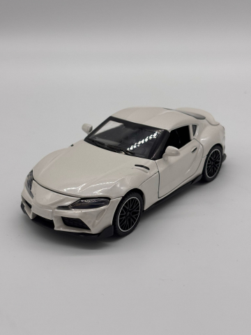 Macheta Toyota Supra, Metal, Sunete de Motor si Lumini, Functii de Deschidere Usi si Pull-Back, 15 cm [4]