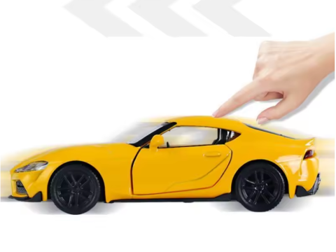 Macheta Toyota Supra, Metal, Sunete de Motor si Lumini, Functii de Deschidere Usi si Pull-Back, 15 cm [2]