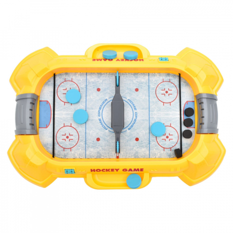 Toate Produsele - Masa de Hochei Interactiva pentru 2 Jucatori – Cu Stickere, Tabla de Scor si Pucuri, 27, 7 cm