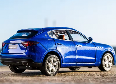 Automacheta Maserati Levante, din Metal, 15 cm – Cu Funcție Pull-Back, Sunete, Lumini și Elemente Mobile [1]