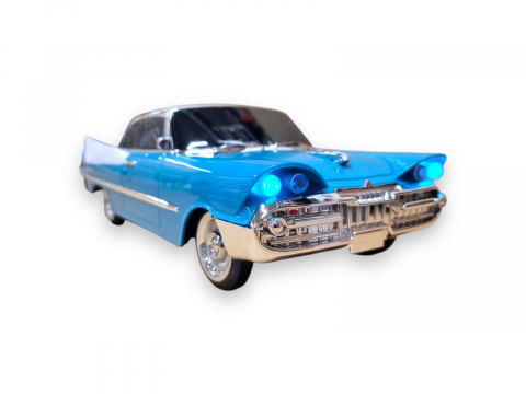 Masina-Boxa Dodge 59, cu Bluetooth, MP3, USB, Card TF, U Disk, Radio FM, HIFI Stereo, 28cm, din Plastic - Emerald [6]