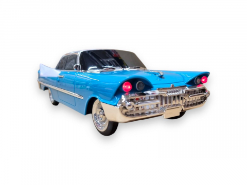 Masina-Boxa Dodge 59, cu Bluetooth, MP3, USB, Card TF, U Disk, Radio FM, HIFI Stereo, 28cm, din Plastic - Emerald [1]