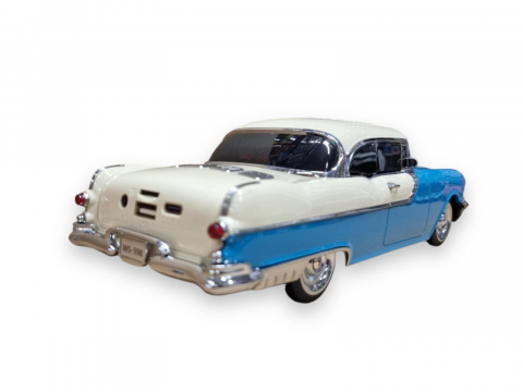 Masina-Boxa Pontiac 1955, cu Bluetooth, MP3, USB, Card TF, U Disk, Radio FM, HIFI Stereo, din Plastic, 28cm - Emerald [4]