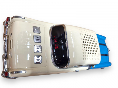 Masina-Boxa Pontiac 1955, cu Bluetooth, MP3, USB, Card TF, U Disk, Radio FM, HIFI Stereo, din Plastic, 28cm - Emerald [2]