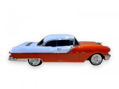 Masina-Boxa Pontiac 1955, cu Bluetooth, MP3, USB, Card TF, U Disk, Radio FM, HIFI Stereo, din Plastic, 28cm - Portocaliu [5]
