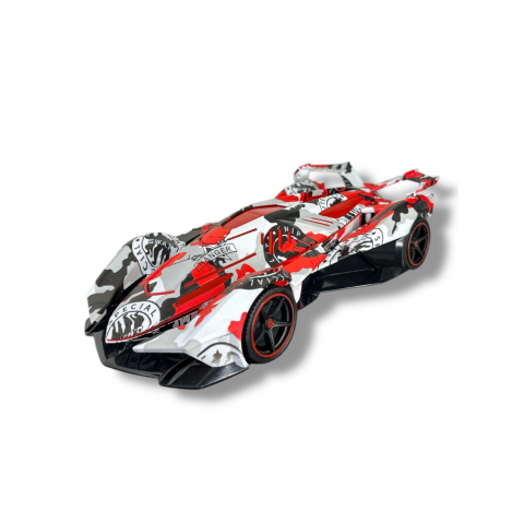 Masina cu Telecomanda Speed Racer, Fum pe Baza de Apa, Lumini, Miscari Multi-directionale- 30 cm [9]