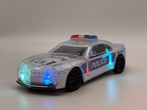 Mașină de Poliție cu Telecomandă, Caroserie Iluminată, Lumină și Sunet Realist, Funcție R/C – Efecte Vizuale Spectaculoase [8]