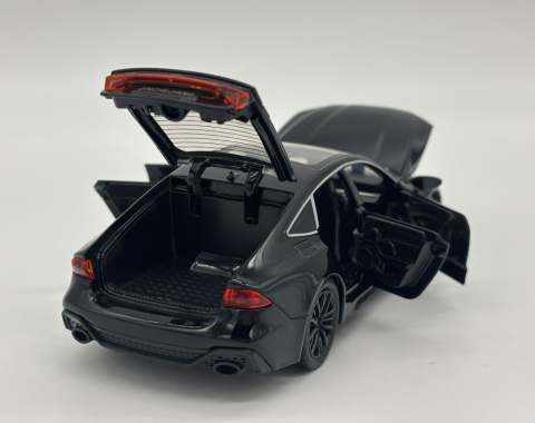 Masina din Metal Audi A7 1:32, Pull Back, Usi Capota si Portbagaj Deschizabile, Lumini si Sunete, 15 cm [2]