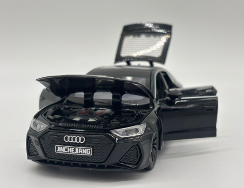 Masina din Metal Audi A7 1:32, Pull Back, Usi Capota si Portbagaj Deschizabile, Lumini si Sunete, 15 cm [6]