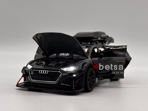 Mașină din Metal Audi RS6 ABT S Line Quattro 1:24, Pullback, Lumini și Sunete, Portbagaj Detașabil, 20 cm [5]
