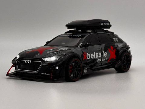 Mașină din Metal Audi RS6 ABT S Line Quattro 1:24, Pullback, Lumini și Sunete, Portbagaj Detașabil, 20 cm [6]