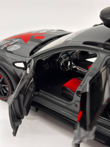 Mașină din Metal Audi RS6 ABT S Line Quattro 1:24, Pullback, Lumini și Sunete, Portbagaj Detașabil, 20 cm [10]