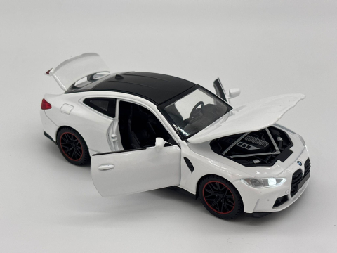 Mașină din Metal BMW M4 G82, 1:32, Functie Pullback, Uși Deschizătoare, Lumini și Sunete, 15 cm [13]