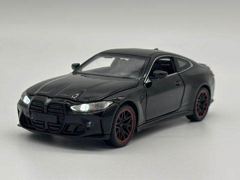 Mașină din Metal BMW M4 G82, 1:32, Functie Pullback, Uși Deschizătoare, Lumini și Sunete, 15 cm [10]