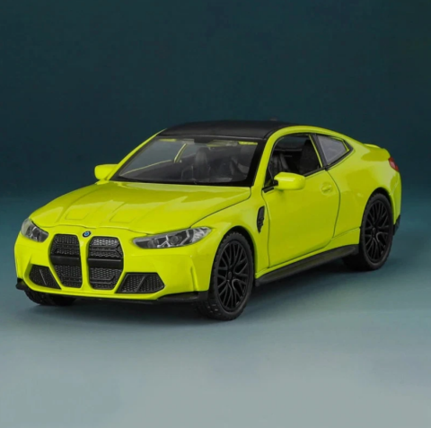 Mașină din Metal BMW M4 G82, 1:32, Functie Pullback, Uși Deschizătoare, Lumini și Sunete, 15 cm [3]