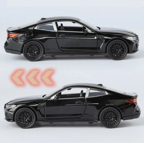 Mașină din Metal BMW M4 G82, 1:32, Functie Pullback, Uși Deschizătoare, Lumini și Sunete, 15 cm [4]