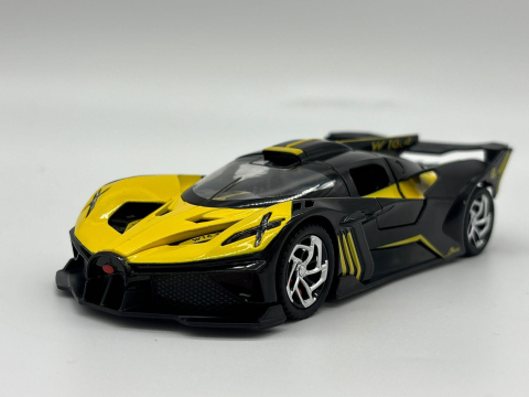 Mașină din Metal Bugatti Bolide 1:32, Hypercar cu Pullback, Uși Deschizătoare în Sus, Lumini și Sunete, 15 cm [6]