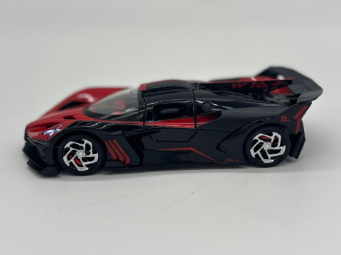 Mașină din Metal Bugatti Bolide 1:32, Hypercar cu Pullback, Uși Deschizătoare în Sus, Lumini și Sunete, 15 cm [8]
