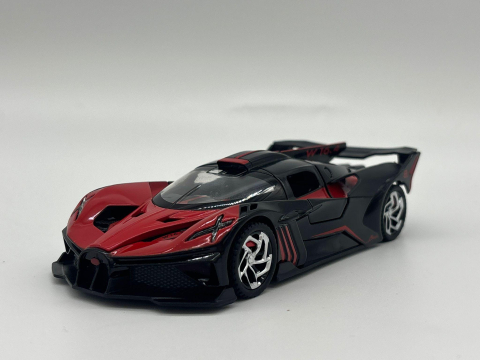 Mașină din Metal Bugatti Bolide 1:32, Hypercar cu Pullback, Uși Deschizătoare în Sus, Lumini și Sunete, 15 cm [9]