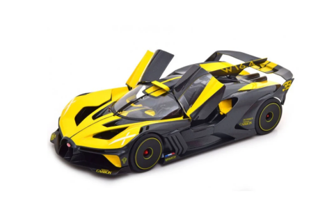 Mașină din Metal Bugatti Bolide 1:32, Hypercar cu Pullback, Uși Deschizătoare în Sus, Lumini și Sunete, 15 cm [3]