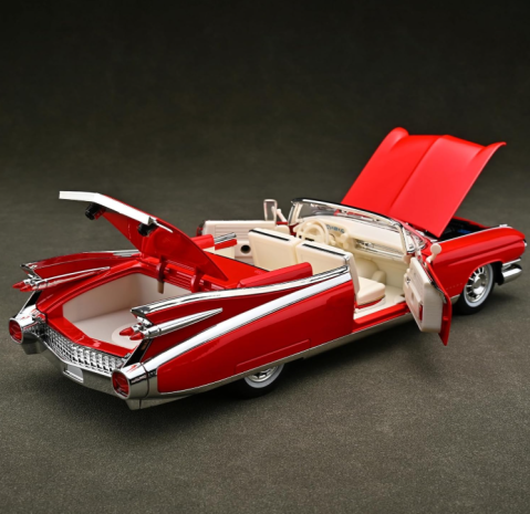 Mașină din Metal Cadillac Eldorado Biarritz 1959 Decapotabilă 1:24, Pullback, Lumini, Uși Deschizătoare, 23 cm [2]