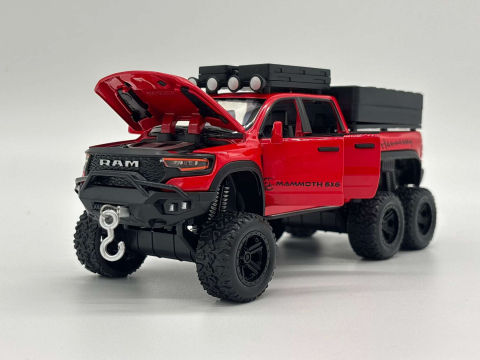 Mașină din Metal RAM Hennessey 1:24, Model Off-Road cu Pullback, Lumini și Sunete, Uși Deschizătoare, Accesorii Detașabile, 19 cm [9]
