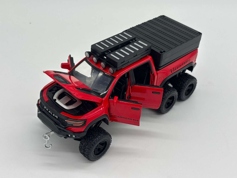 Mașină din Metal RAM Hennessey 1:24, Model Off-Road cu Pullback, Lumini și Sunete, Uși Deschizătoare, Accesorii Detașabile, 19 cm [11]