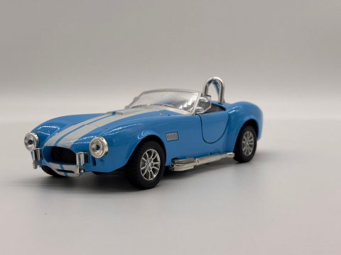 Automacheta Shelby Cobra din Metal – cu Sunete și Lumini, Elemente Mobile (Uși, Capotă, Portbagaj), 16 cm [5]