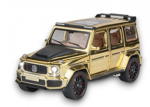 Masinute din Metal - Mercedes-Benz G-Class Brabus, din Metal – 17,5 cm cu Lumină, Sunet și Elemente Mobile