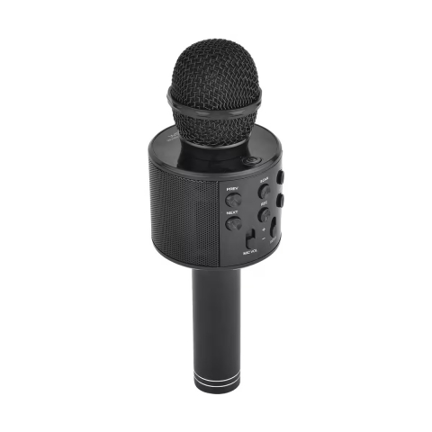 Microfon Karaoke Wireless, Multifunctional, cu Radio, TF Card, USB, Functie de Inregistrare, Efecte Vocale - Negru [3]