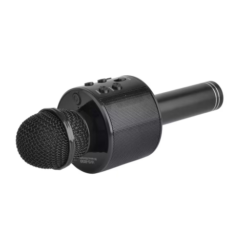 Microfon Karaoke Wireless, Multifunctional, cu Radio, TF Card, USB, Functie de Inregistrare, Efecte Vocale - Negru [1]