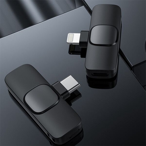 Microfon Lavaliera Wireless K8 –  Recepție până la 20m, Sunet Clar, Compatibil iPhone & Type-C, cu Capsă Integrată pentru Guler/Tricou, Ideal Vlog/Live/Interviuri [2]