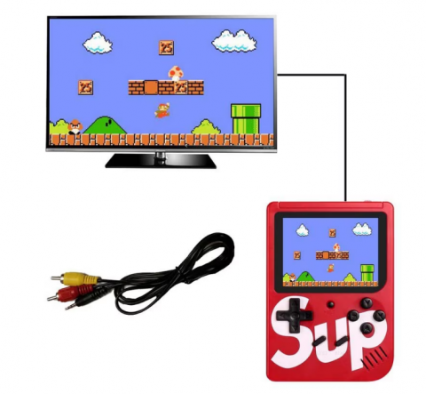 Mini Consolă Retro Portabilă cu 400 Jocuri – Conectare AV la TV, Display 8 cm, Controller, Baterie Reîncărcabilă, 12x8 cm [4]