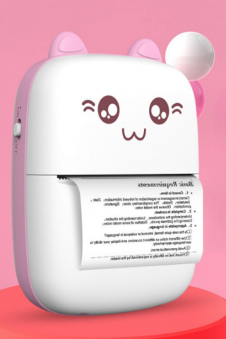 Mini imprimantă Termică Portabilă Bluetooth – Print instant, Fără Cerneală, Rola pentru Print, Cablu Type-C si Manual incluse [1]