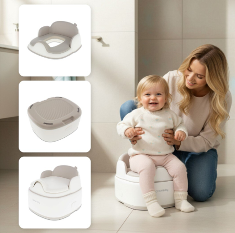 Olita Multifunctionala 4 in 1 pentru Copii –Olita cu Recipient Detasabil, Inaltator, Scaunel si Reductor WC [9]